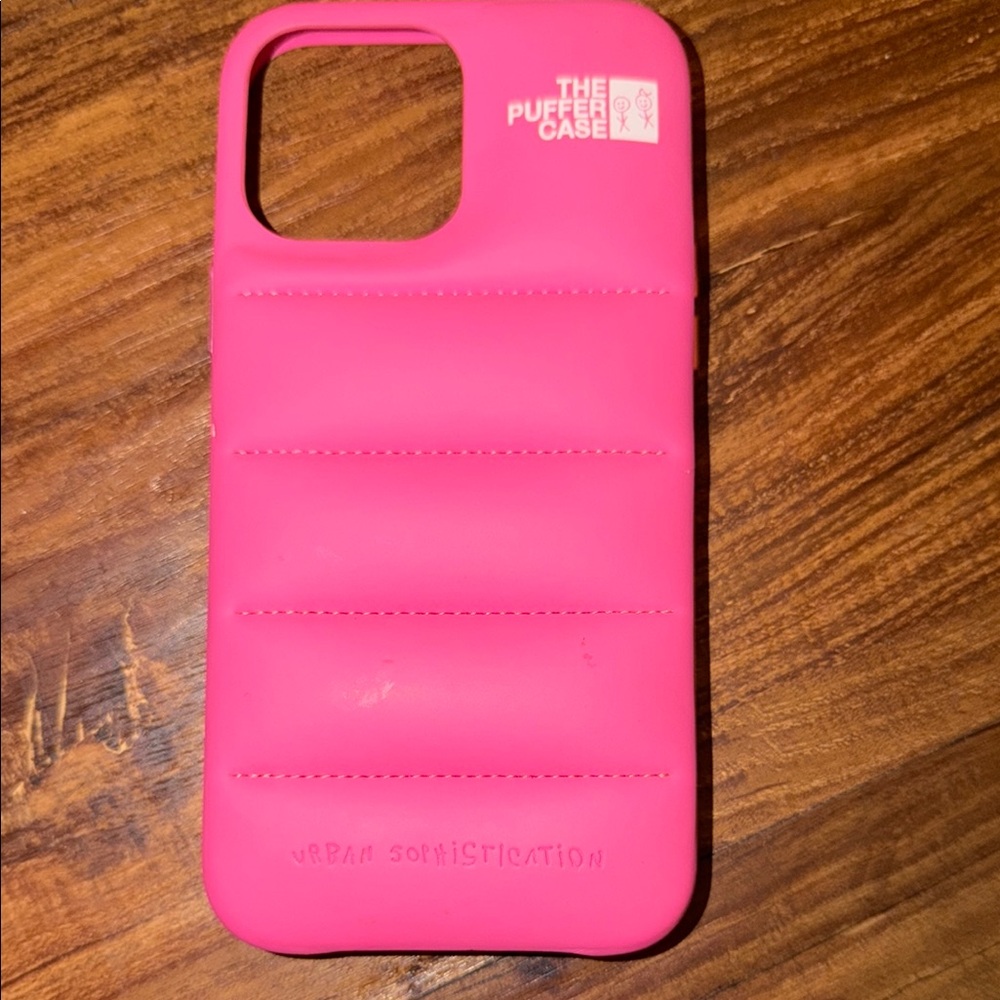 Urban Sophistication Pink Puffer Case iPhone 13 max pro case
